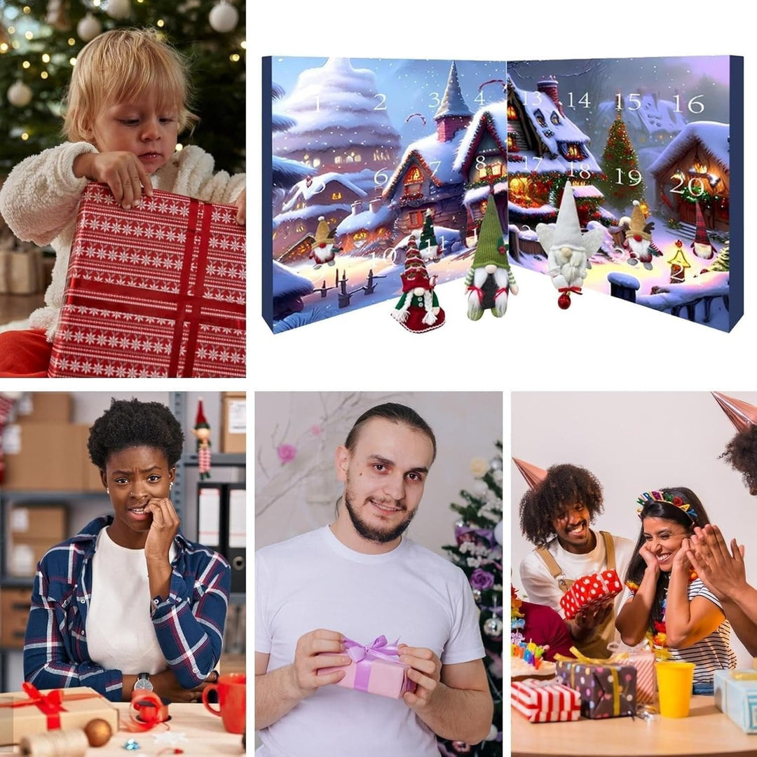 Cadeau de Noël enfant: Calendrier de l'Avent Enchanté avec elfes, pour une attente pleine de magie.