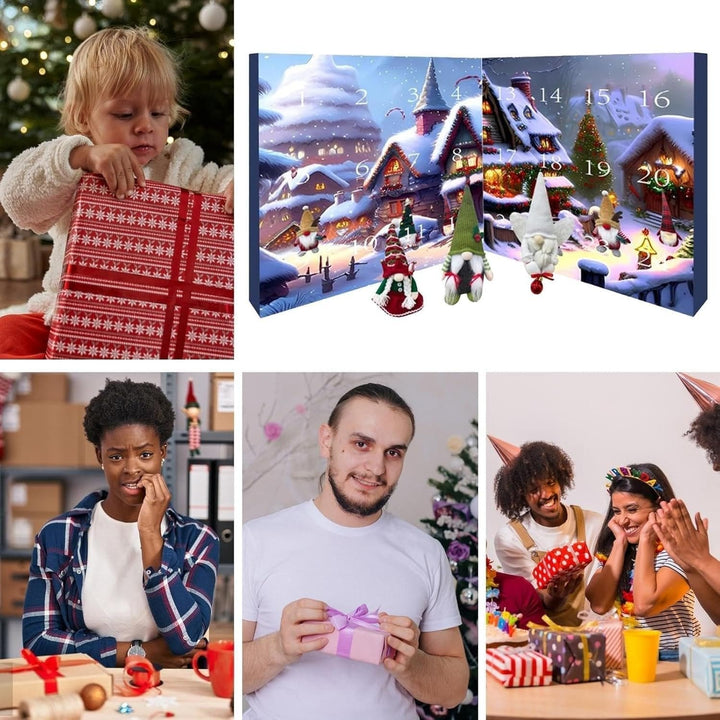 Cadeau de Noël enfant: Calendrier de l'Avent Enchanté avec elfes, pour une attente pleine de magie.