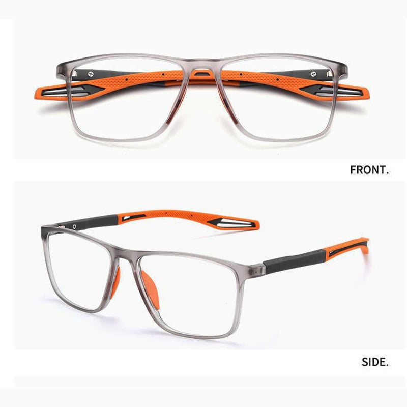 Ces lunettes hommes légères et élégantes protègent de la lumière bleue, améliorant la vision pour la presbytie.