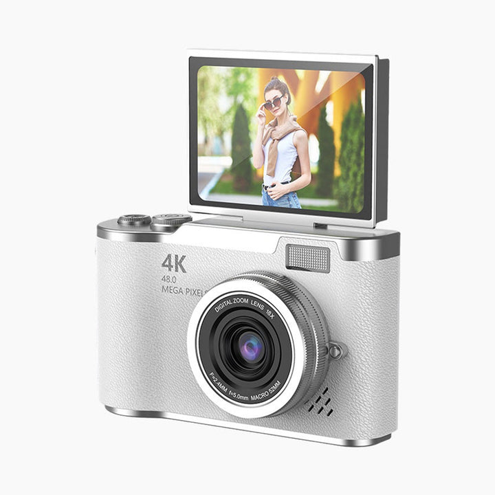 Appareil photo numérique 4K pour des selfies parfaits, capture d'images nettes.