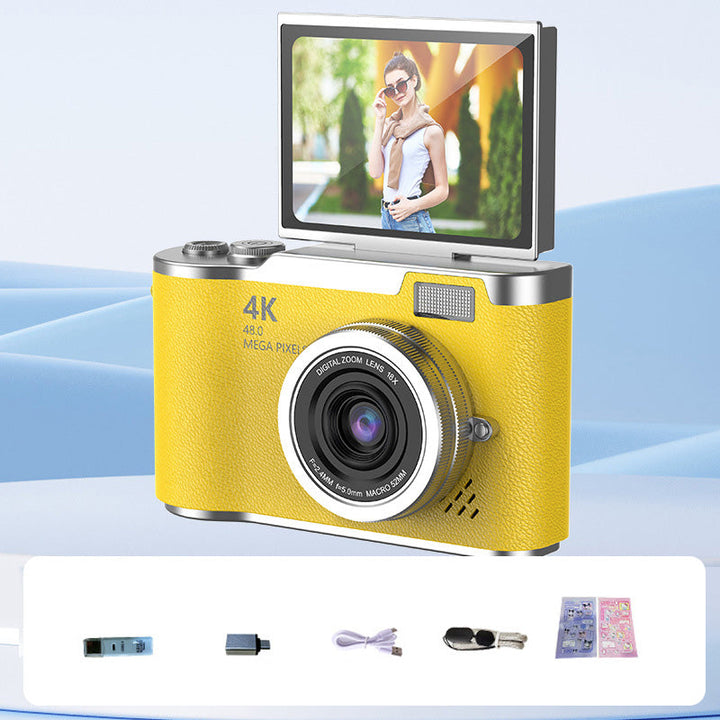 Appareil photo numérique 4K pour vlogging, conception compacte et portable.