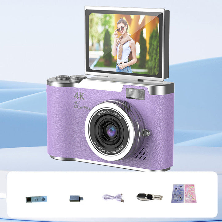 Caméra numérique HD, qualité 4K pour vos photos et vidéos les plus précieuses.