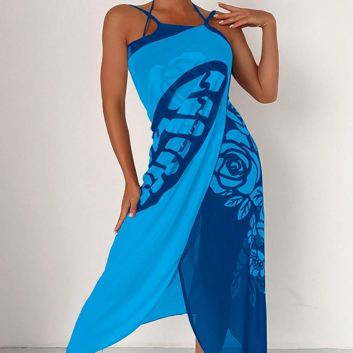 Robe-serviette femme douce et confortable, idéale après la baignade à la plage ou piscine. Séchage rapide.