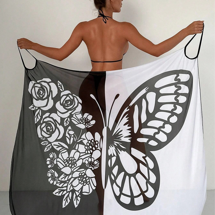 Robe de plage femme polyvalente, séchage rapide, mode été. Idéale comme serviette ou pour se couvrir.