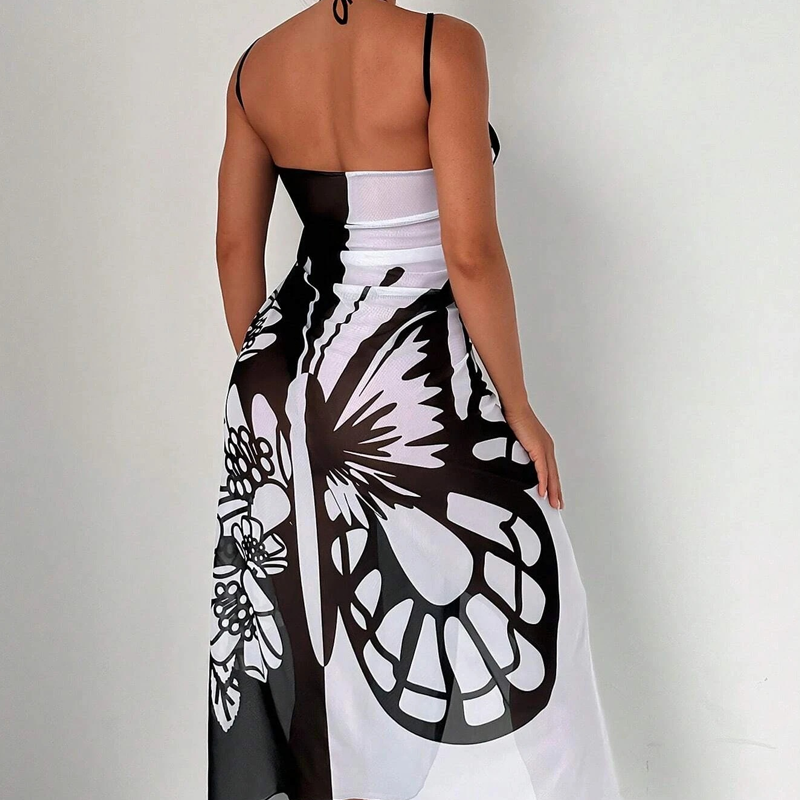 Vêtement de plage élégant : robe serviette ButterflyWrap pour femme, mode été, pratique pour le voyage.