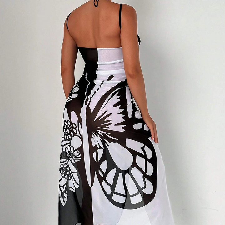 Vêtement de plage élégant : robe serviette ButterflyWrap pour femme, mode été, pratique pour le voyage.