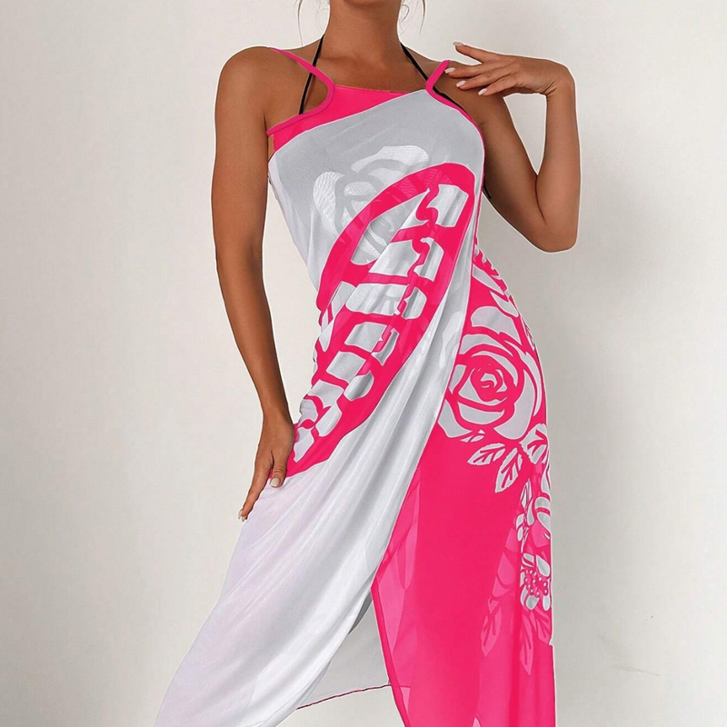 Serviette de plage transformable en robe pour femme, absorbante et à séchage rapide. Idéale pour l'été.