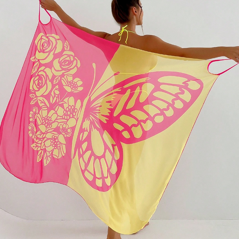 Paréo serviette femme pour la plage ou la piscine, séchage rapide et ultra-confortable. Idéal vacances d'été.