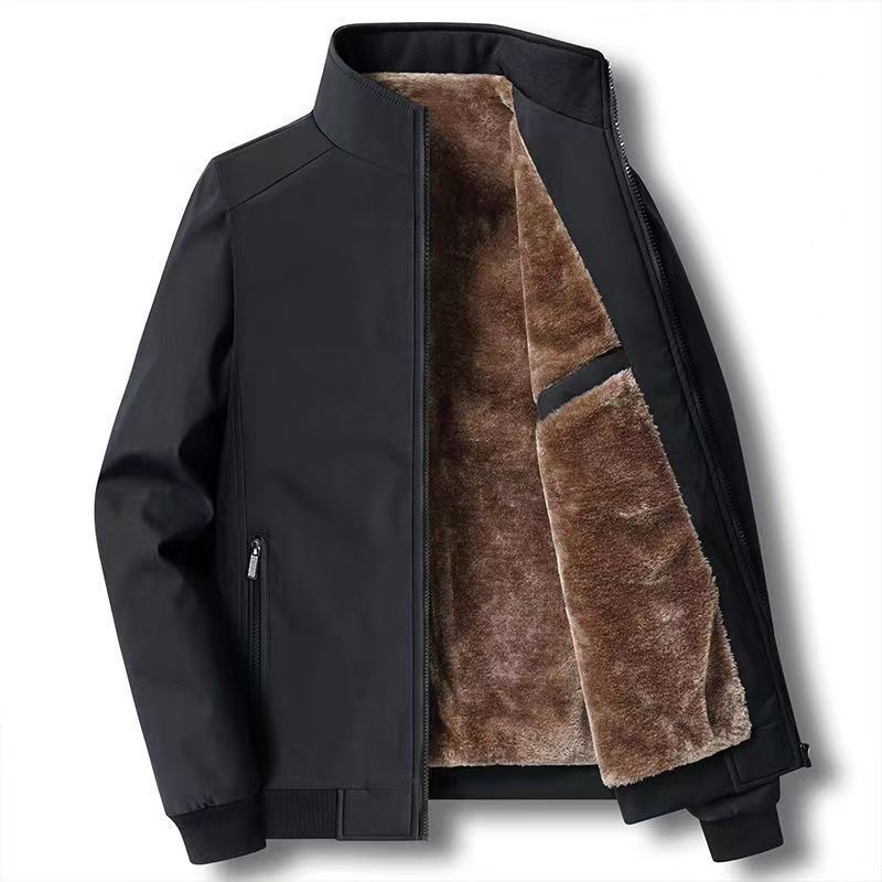 Veste homme élégante noire, coupe-vent et thermique, offrant protection et style en toutes saisons.