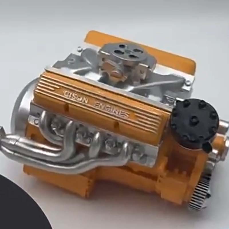 Maquette fonctionnelle de moteur V8 essence, kit assemblage éducatif pour comprendre la mécanique et l'ingénierie.