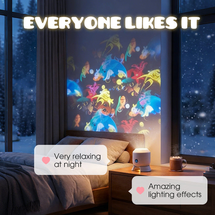 Effets de vagues lumineuses et dynamique avec le projecteur LED STARFLOW, pour une décoration captivante.