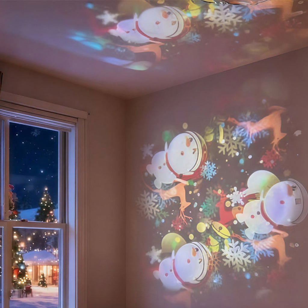 Projecteur LED dynamique STARFLOW avec thème océan, idéal pour une décoration relaxante et immersive.