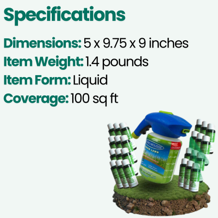 Pulvérisateur de semis liquide pour gazon. Réparation rapide de la pelouse pour un jardinage efficace.