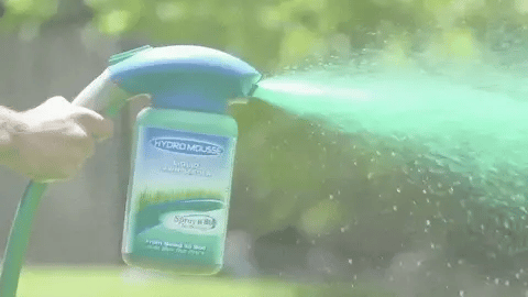 Produit d'entretien pour pelouse. Réparateur de gazon liquide, facile à pulvériser pour un jardin dense.