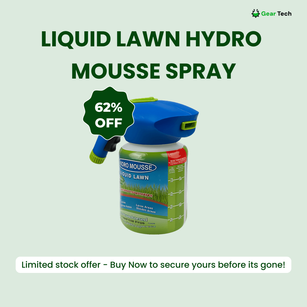 Réparation pelouse rapide avec ce semis liquide. Obtenez un gazon vert magnifique en toute simplicité.
