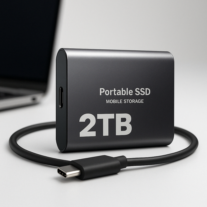 Transférez et sauvegardez vos données informatiques avec ce SSD portable USB-C 2 To ultra-rapide et fiable.