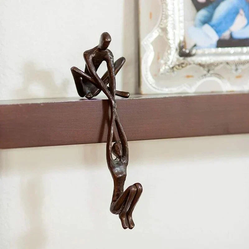 Décoration intérieure zen: statuette en résine évoquant la sérénité, l'harmonie, l'amour et la force.
