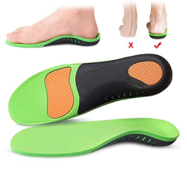 Semelles chaussures E2Max pour pieds plats, apportant un soutien orthopédique et un confort durable. Unisexe.