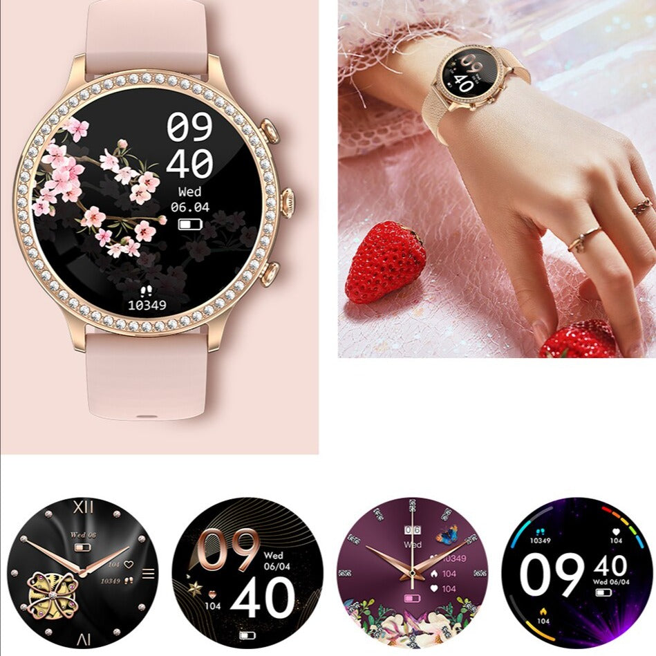 Montre connectée SmartPulse en gros plan, avec bracelet en silicone confortable, résistant et stylé.