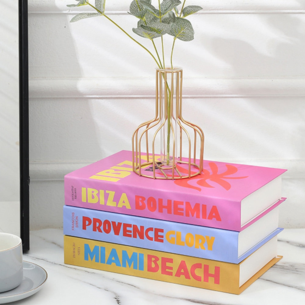 Livres de décoration pour salon, parfaits sur une table basse ou une étagère de bibliothèque.