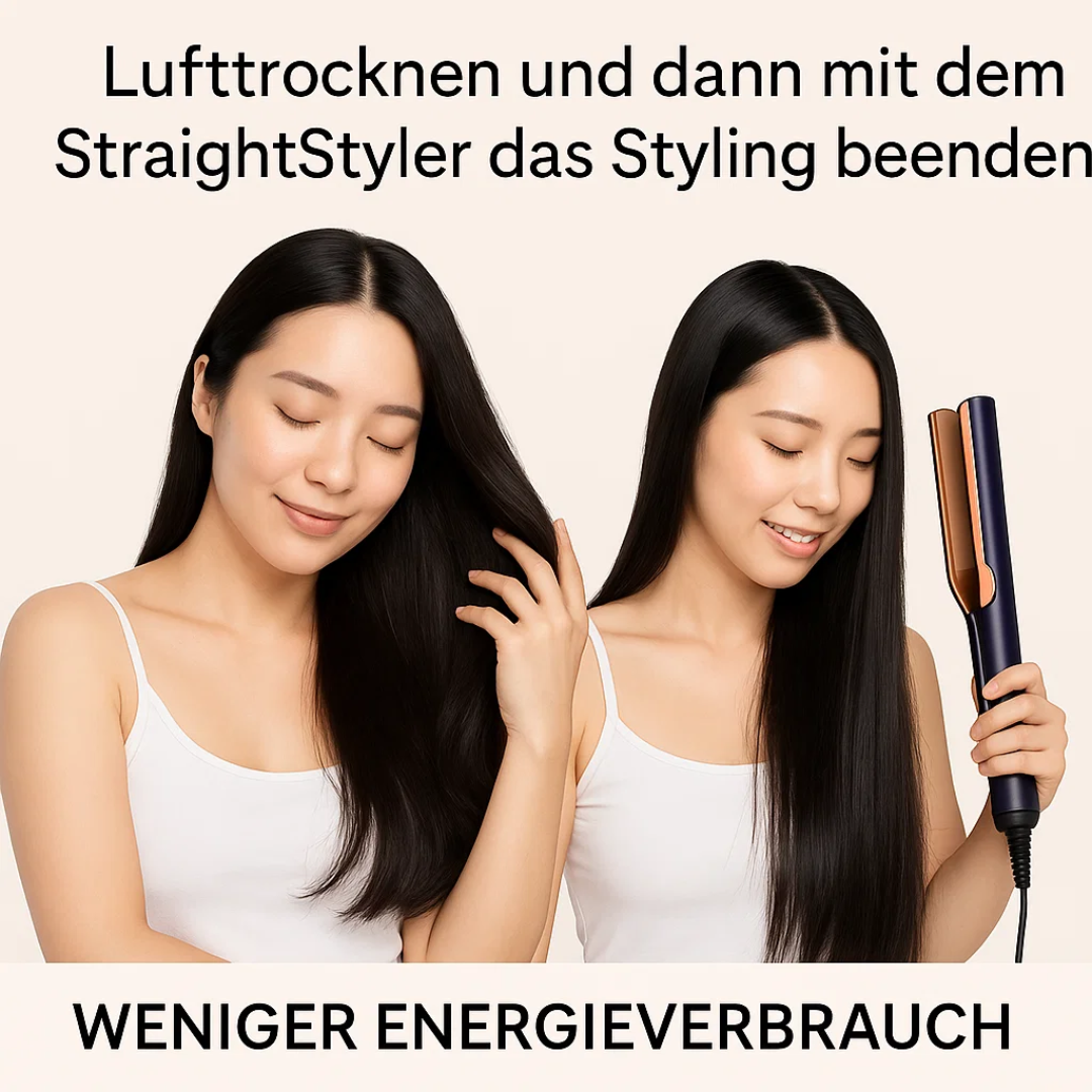 Appareil de coiffage 2-en-1 portable : sèche-cheveux et lisseur pour voyage.