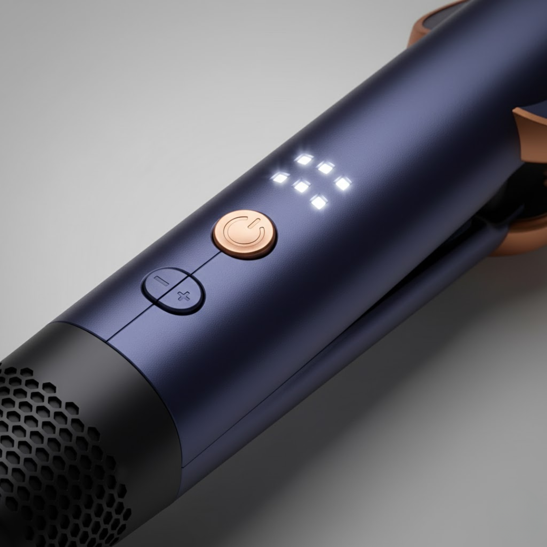 Réalisez un brushing rapide avec ce styler 2-en-1, sèche-cheveux et lisseur puissant.