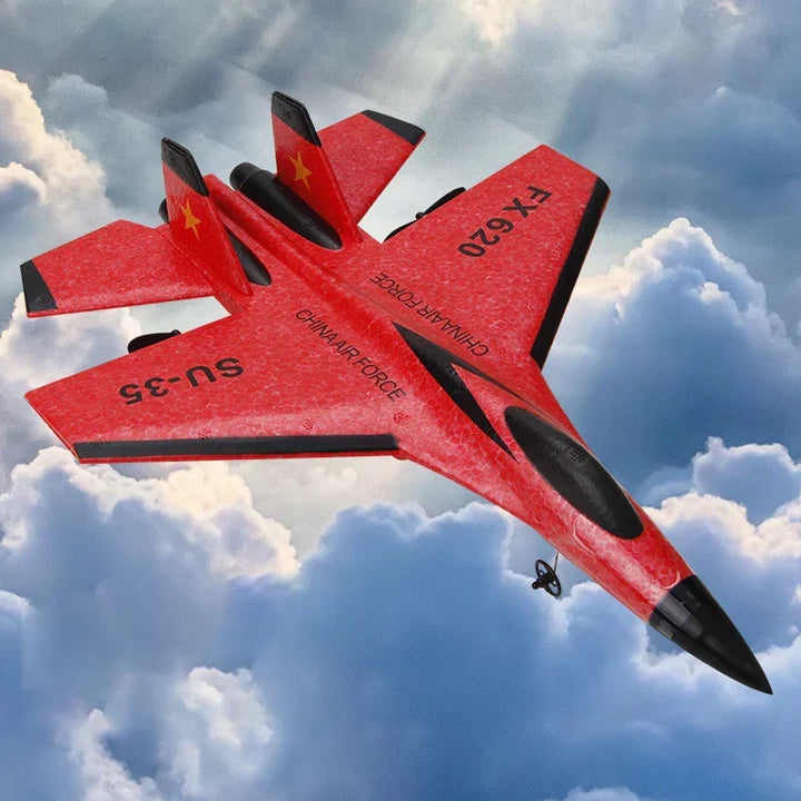 Modèle réduit d'avion chasseur RC 2.4G, pilotage facile pour débutants, grand jouet d'extérieur.