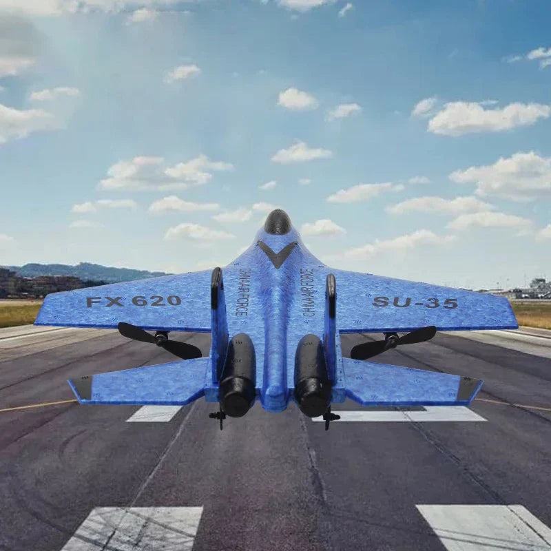 Avion RC chasseur en mousse EPP robuste, modèle réduit volant pour débutant, radiocommandé.