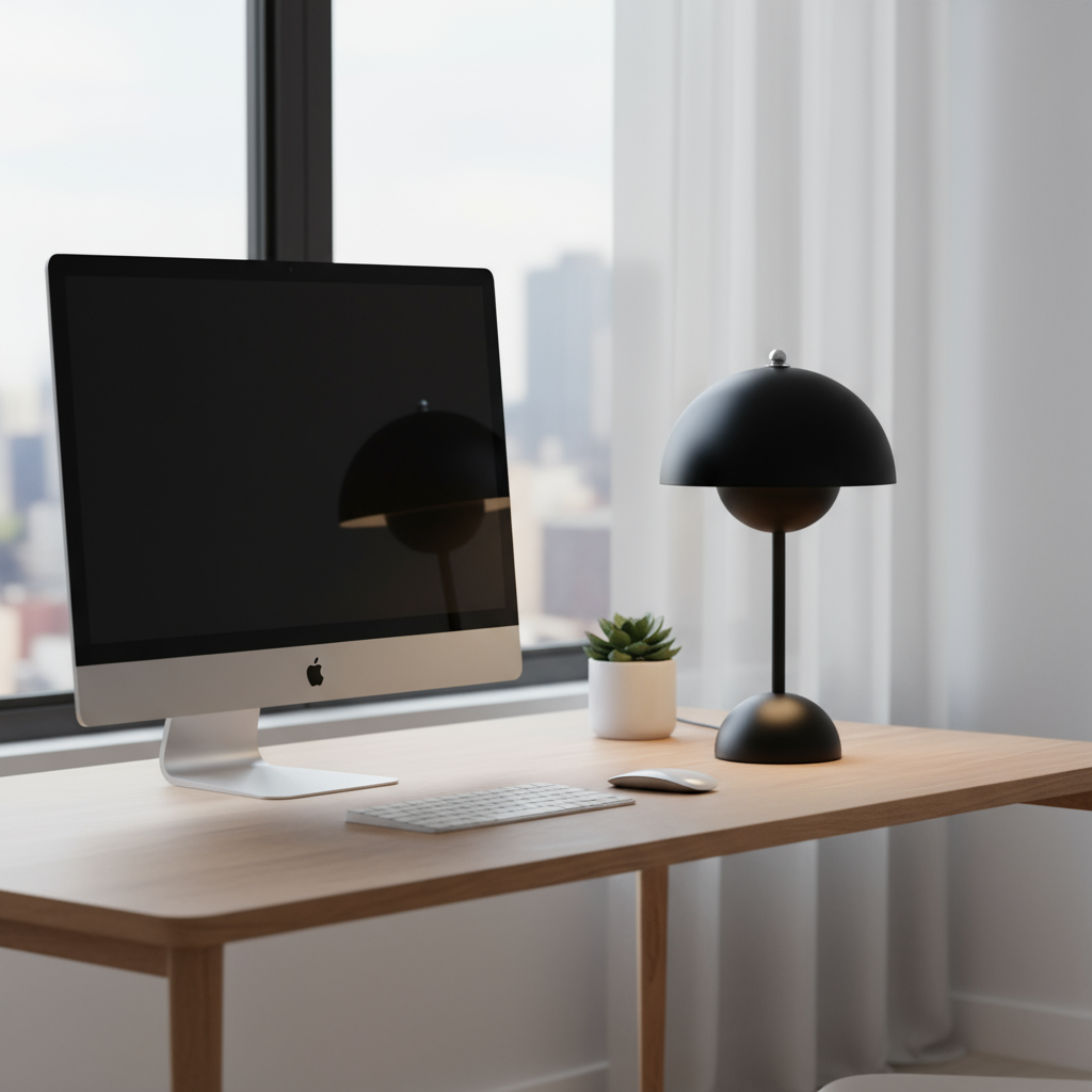 Luminaire de table LED rechargeable sans fil, style pot de fleurs, idéal pour créer une ambiance moderne.