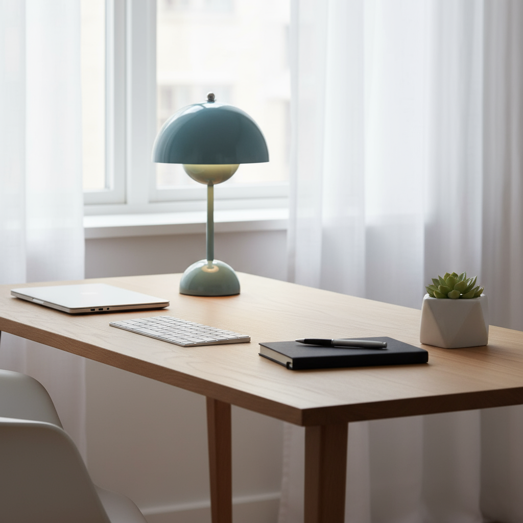 Décoration intérieure: lampe de table sans fil, LED dimmable, design pot de fleurs élégant et pratique.