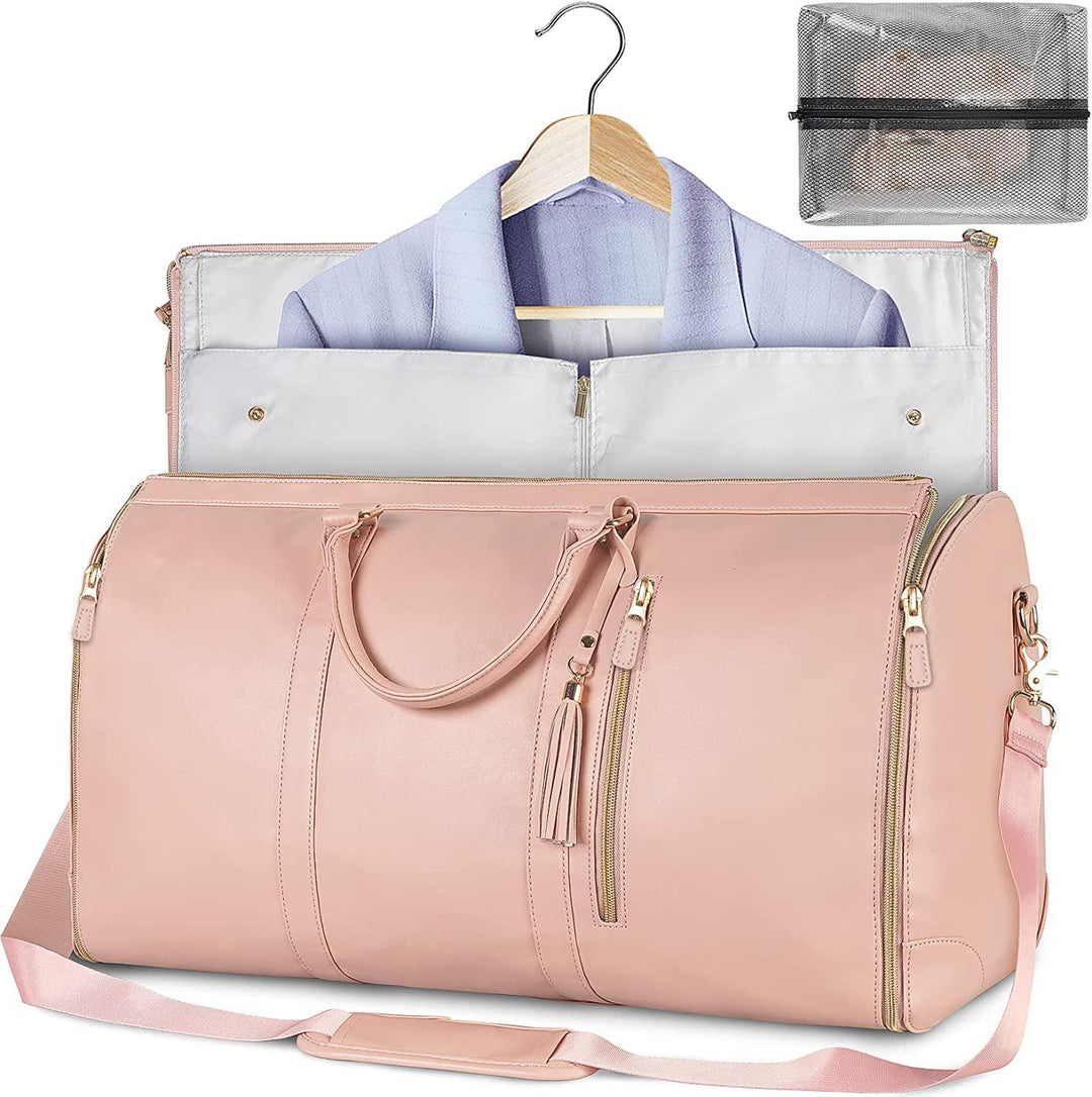 Sac de voyage d'affaires pliable, garantissant des vêtements impeccables sans plis à l'arrivée.