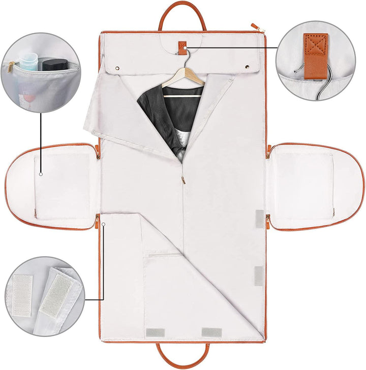 Organisateur de placard et de bagage pliable, solution anti-plis pratique pour vos vêtements de voyage.
