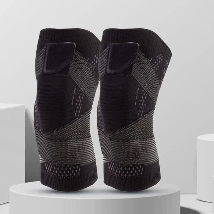 Genouillère de sport à compression pour soulagement douleur, soutien articulaire, performance optimale en athlétisme.