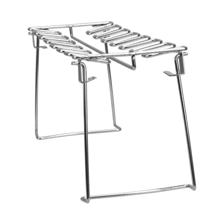 Ustensile de barbecue, support en inox pour pilons de poulet, pour une cuisson grillée et juteuse.