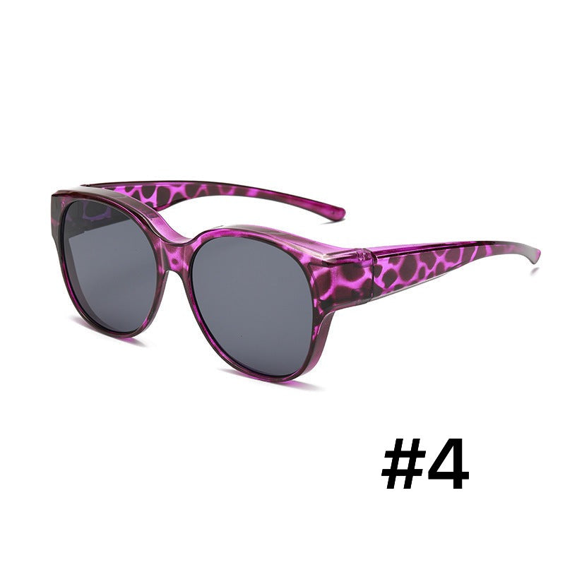 Sur-lunettes de conduite polarisées femme, anti-éblouissement, améliorent la visibilité routière. Protection UV.