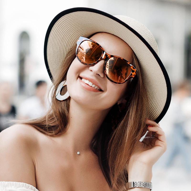 Sur-lunettes polarisées anti-reflets femme, protection UV pour lunettes de vue. Parfaites conduite et extérieur.