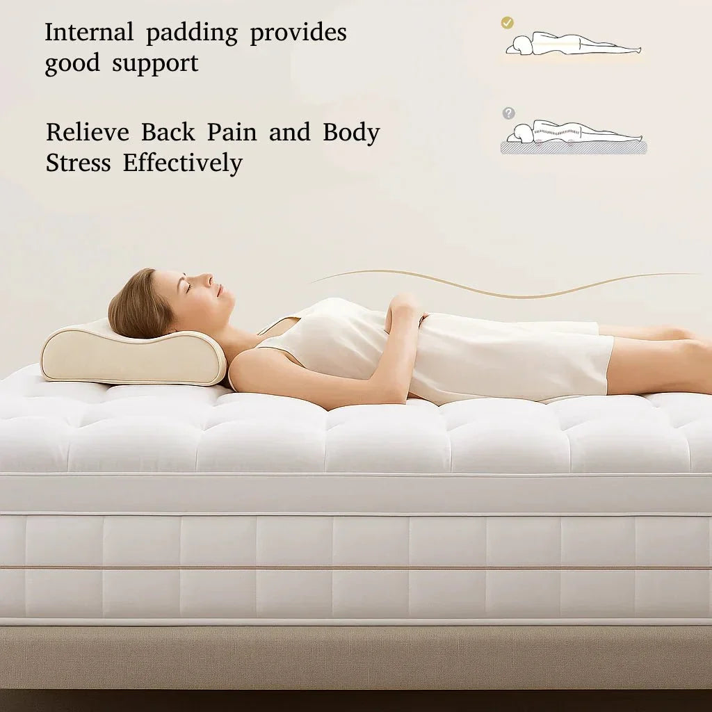Détail du tissu rafraîchissant du surmatelas, régulant la température pour des nuits paisibles et fraîches.