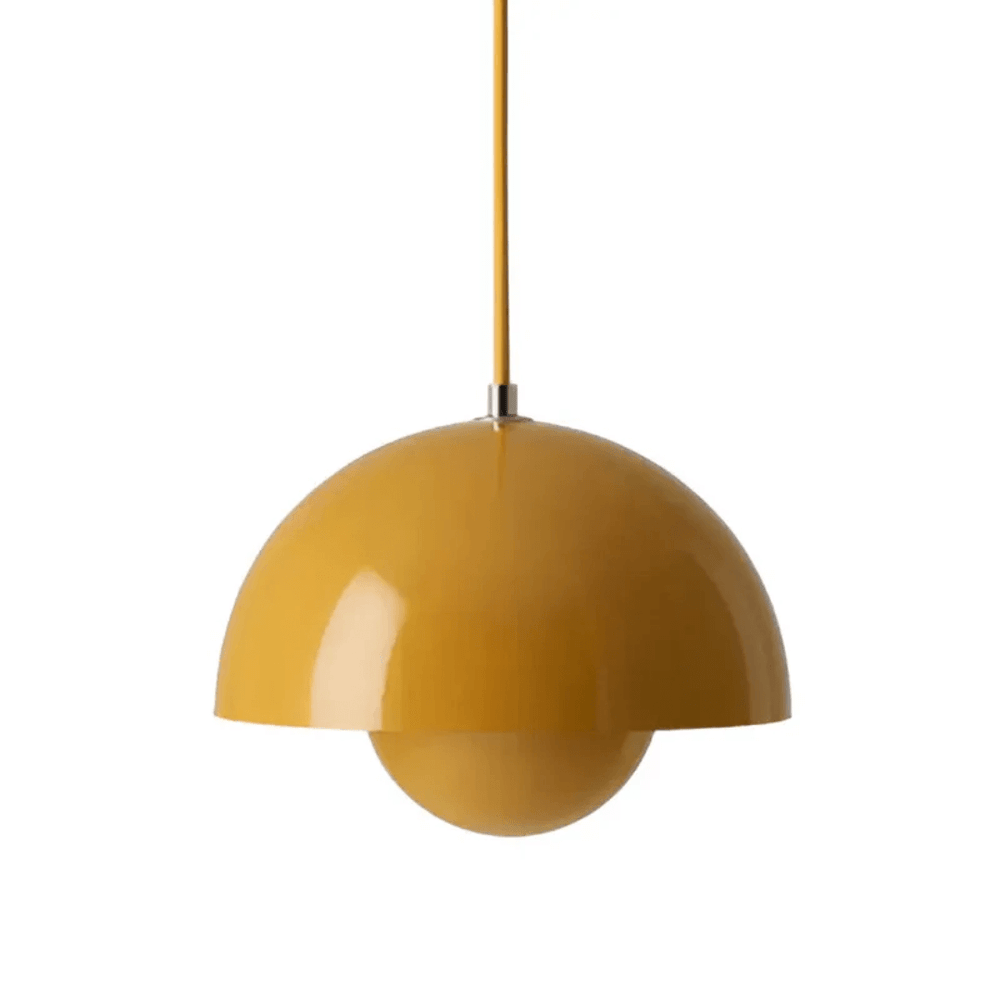 Luminaire LED design scandinave avec pot de fleurs intégré, parfait pour une décoration intérieure élégante.