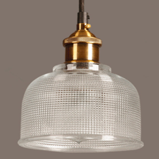 Suspension luminaire rétro vintage en verre pour intérieur, design élégant, éclairage décoratif.