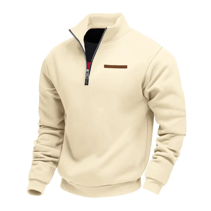 Sweat polaire homme doux, chaud et confortable pour l'automne-hiver. Style décontracté et casual.