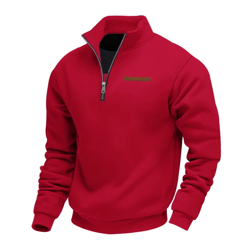Vêtement homme casual : sweat polaire stylé pour un confort optimal en automne-hiver. Look décontracté.