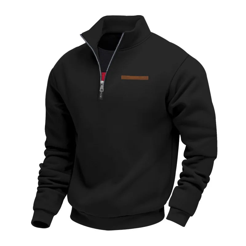 Sweatshirt homme en polaire ultra-douce, pour un confort décontracté et une chaleur optimale.