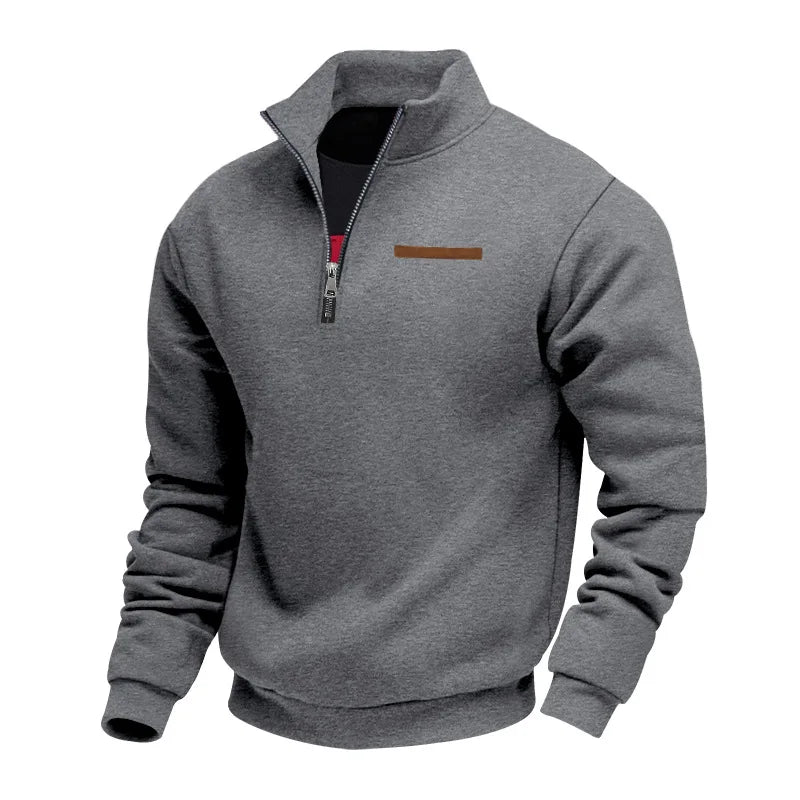 Sweat polaire homme décontracté, idéal pour un style casual et une chaleur confortable en automne-hiver.