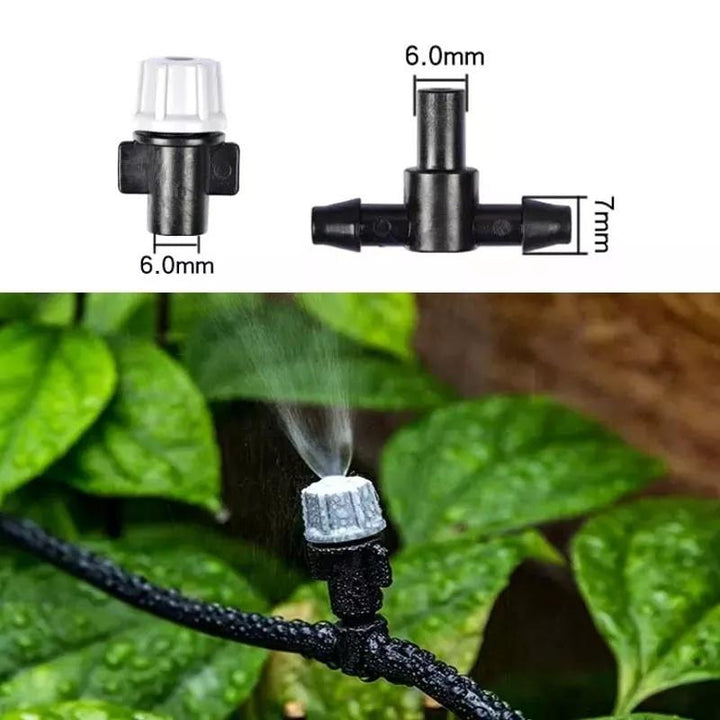Kit d'arrosage automatique 10m polyvalent, goutte-à-goutte et brumisation pour toutes vos plantes.