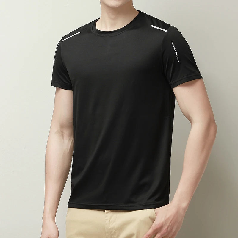T-shirt de sport homme polyvalent, idéal pour la course, le fitness et l'entraînement, avec design moderne.