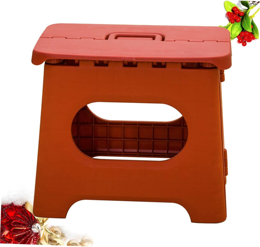 Tabouret marchepied pliant sécurisé pour la cuisine et la salle de bain, accès facile et sûr aux placards hauts.