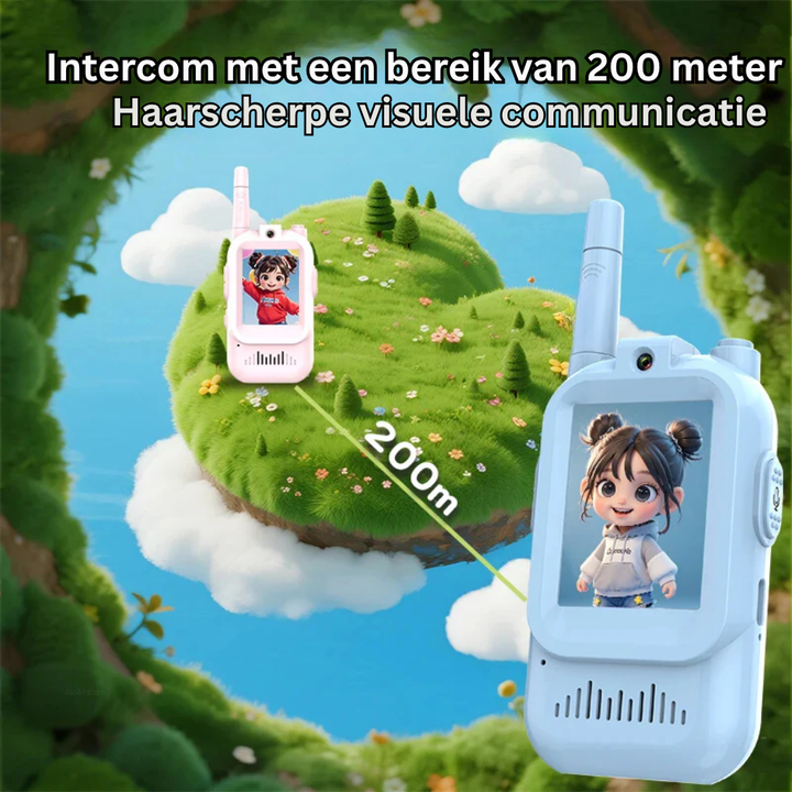 Talkies-walkies vidéo couleur pour enfants, robustes et faciles à utiliser. Idéal pour l'exploration et le plein air.