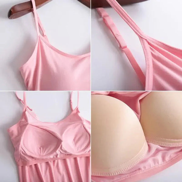 Top sport léger avec soutien-gorge intégré, bretelles réglables pour un ajustement parfait.