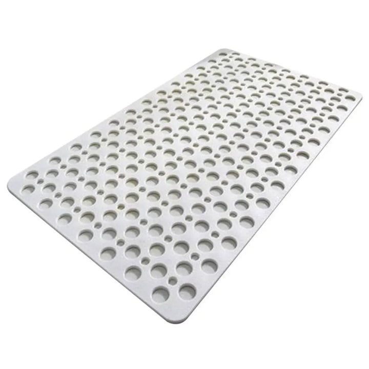 Tapis antidérapant TPE pour baignoire/douche, sécurité maximale avec ventouses et drainage. Idéal famille, enfant, senior.