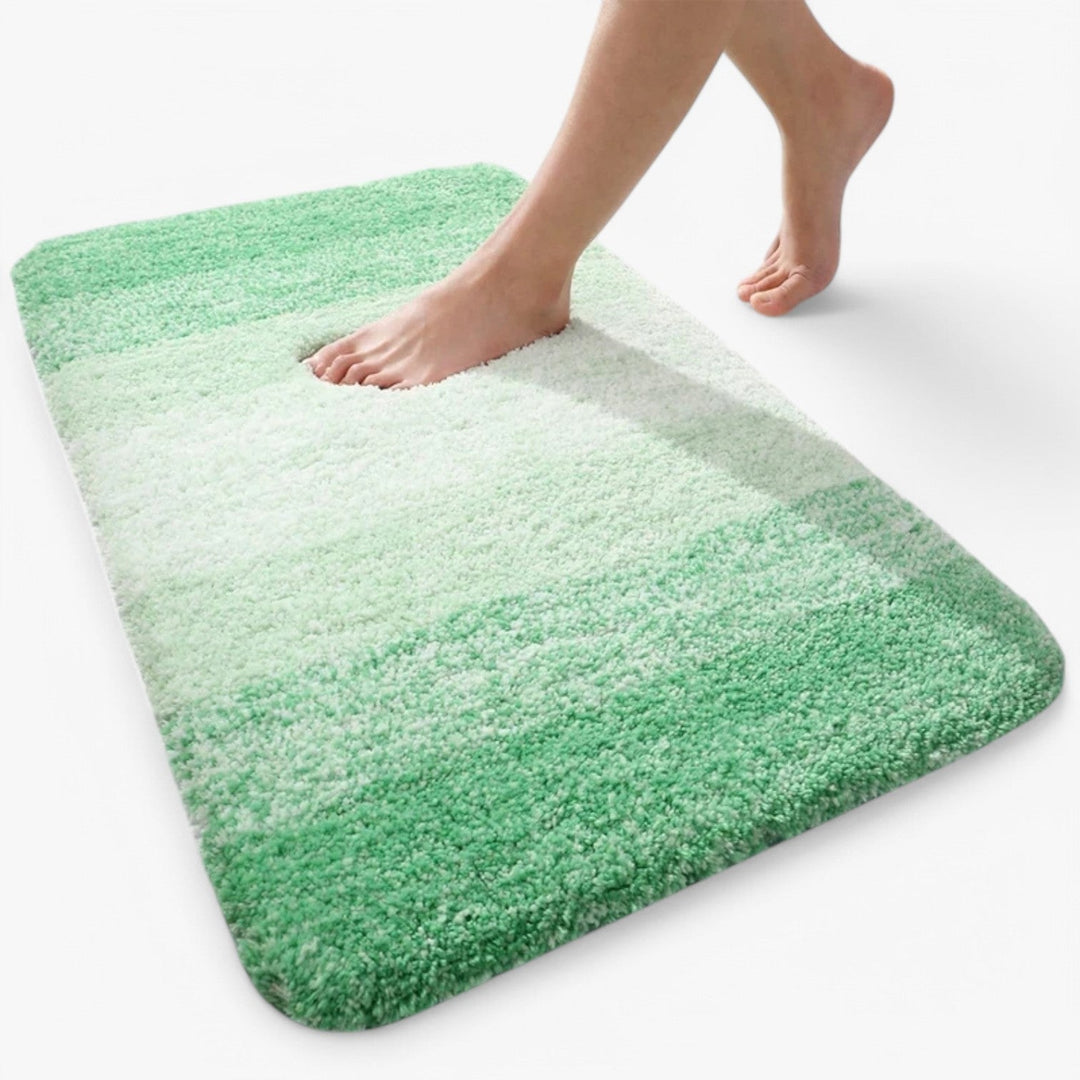 Tapis de bain épais, ultra-absorbant, antidérapant pour douche et baignoire. Séchage rapide, confort assuré.